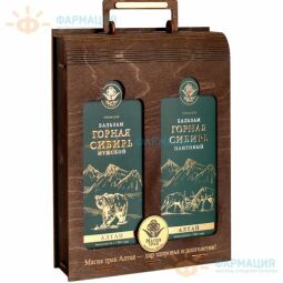 Подарочный набор бальзамов "Горная Сибирь премиум" (премиум пантовый, мужской 250мл)