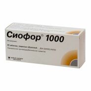 Сиофор 1000 таб.п. п.о 1000мг №60