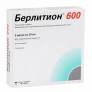 Берлитион 600 конц.д/инф 25мг/мл 24мл №5