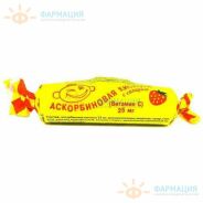 Аскорбиновая к-та крутка с сахаром клубника таб. 3г №10