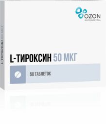 Л-Тироксин таб. 50мкг №50