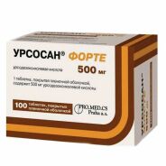 Урсосан форте таб. п.п.о. 500мг №100