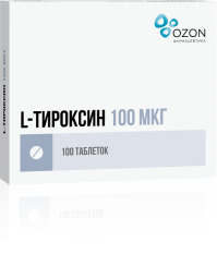 Л-Тироксин таб. 100мкг №100