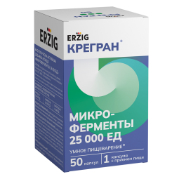 Крегран микроферменты 25000ЕД капс. №50