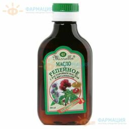 Масло репейное касторовое масло и витамины 100мл