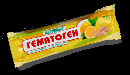 Гематоген народный лимон и имбирь 40г