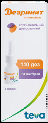 Дезринит спрей наз. 50мкг/доза 140доз 18г