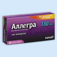Аллегра таб. п.п.о. 180мг №10
