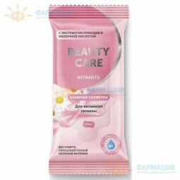 Салфетки влажные д/интим гигиены ромашка-молочная к-та биси (beauty care) №20