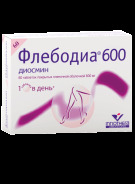 Флебодиа 600 таб. п.п.о 600мг №60