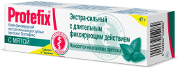 Протефикс крем фиксирующий д/зубных протезов экстра-сильный мята 40мл/47г