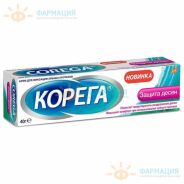 Корега крем д/фиксации зубных протезов 40г защита десен